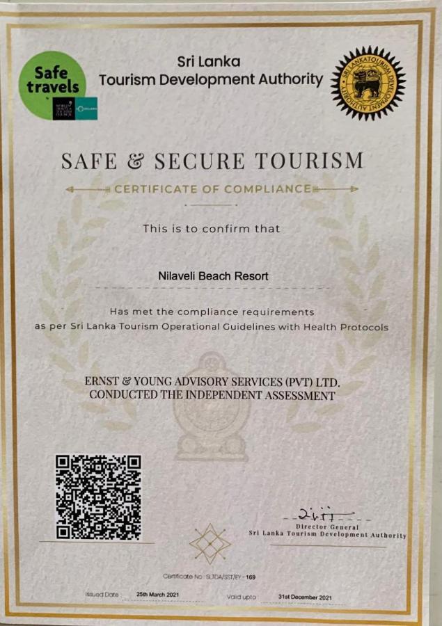 Nilaveli Beach Resort - Level 1 Certified Ngoại thất bức ảnh